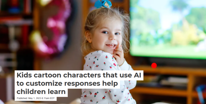 AI characters can ask kids a question and then customize a response to each child’s unique answer. Romrodinka/iStock/Getty Images Plus