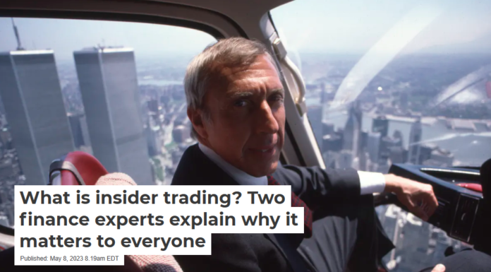 What is insider trading? Two finance experts explain why it matters to everyone