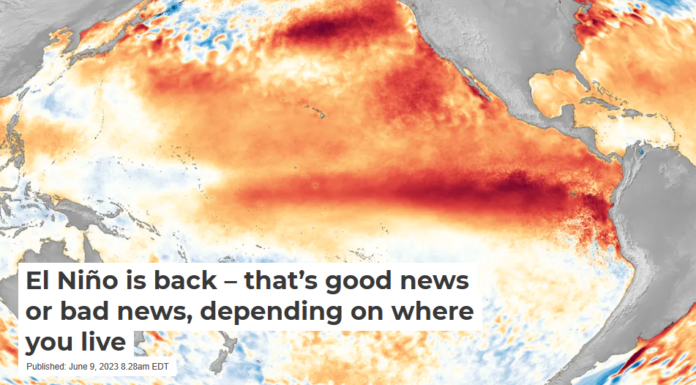 El Niño is back – that’s good news or bad news, depending on where you live