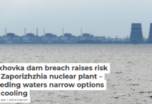 Kakhovka dam breach raises risk for Zaporizhzhia nuclear plant – receding waters narrow options for cooling