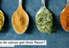 How do spices get their flavor?