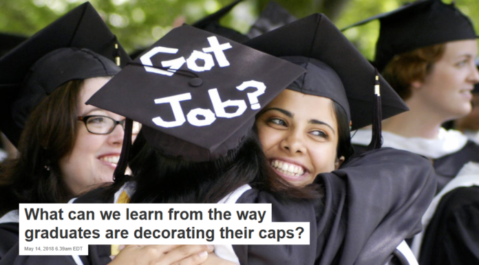 What can we learn from the way graduates are decorating their caps?