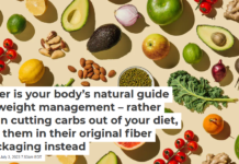 Fiber is your body’s natural guide to weight management – rather than cutting carbs out of your diet, eat them in their original fiber packaging instead