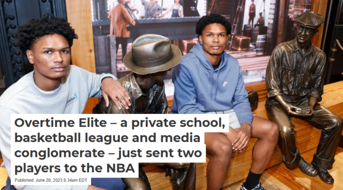 Overtime Elite – a private school, basketball league and media conglomerate – just sent two players to the NBA