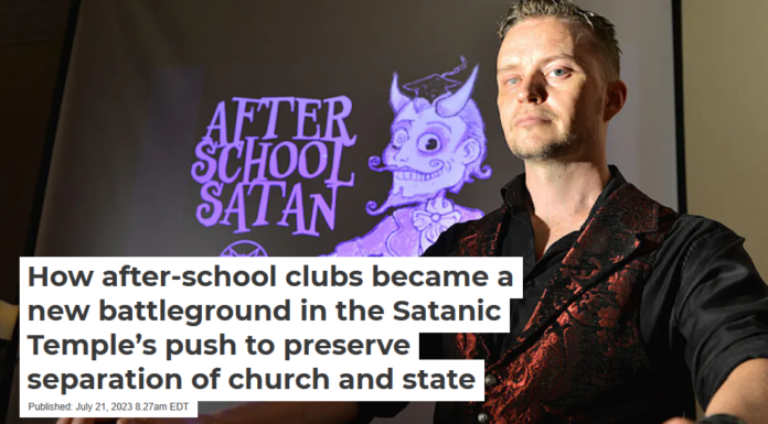 How after-school clubs became a new battleground in the Satanic Temple’s push to preserve separation of church and state