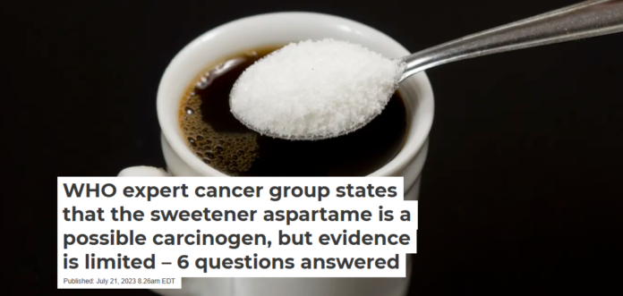 Research on possible links between aspartame consumption and cancer is ongoing and far from conclusive. celsopupo/iStock via Getty Images Plus