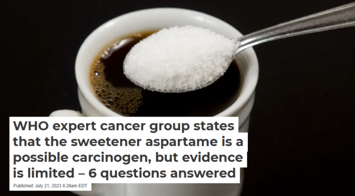 WHO expert cancer group states that the sweetener aspartame is a possible carcinogen, but evidence is limited – 6 questions answered