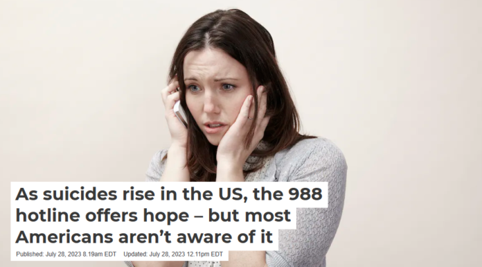 As suicides rise in the US, the 988 hotline offers hope – but most Americans aren’t aware of it