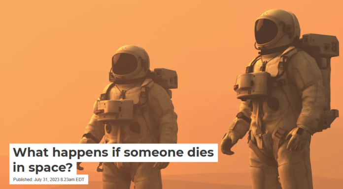 What happens if someone dies in space?