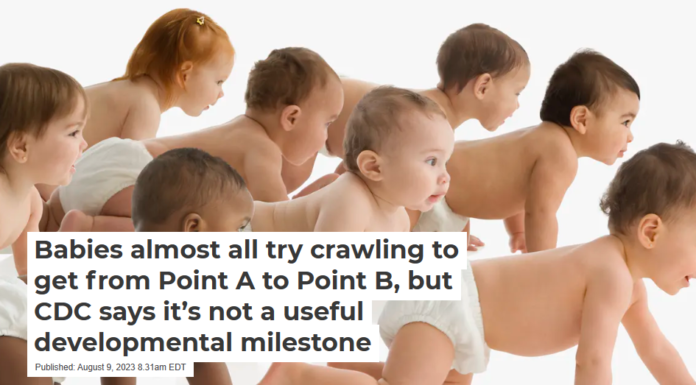 Babies almost all try crawling to get from Point A to Point B, but CDC says it’s not a useful developmental milestone