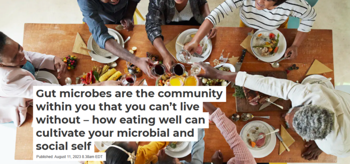 Communal meals are a social glue that binds people together. Klaus Vedfelt/DigitalVision via Getty Images