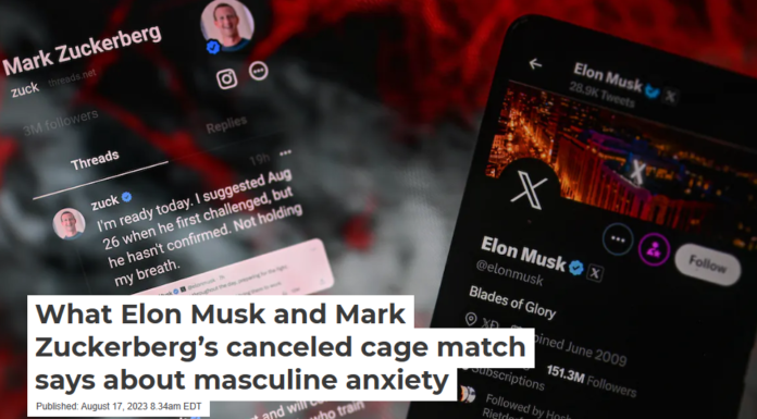 What Elon Musk and Mark Zuckerberg’s canceled cage match says about masculine anxiety