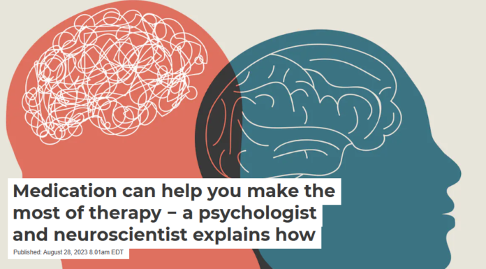 Medication can help you make the most of therapy − a psychologist and neuroscientist explains how
