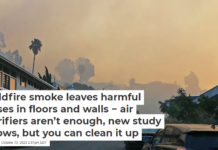 Wildfire smoke leaves harmful gases in floors and walls − air purifiers aren’t enough, new study shows, but you can clean it up