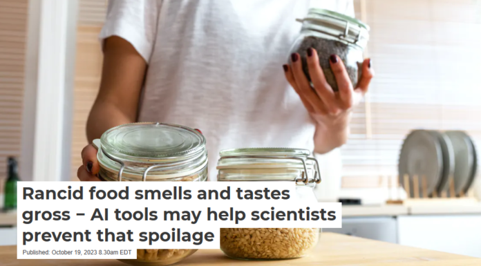 Rancid food smells and tastes gross − AI tools may help scientists prevent that spoilage