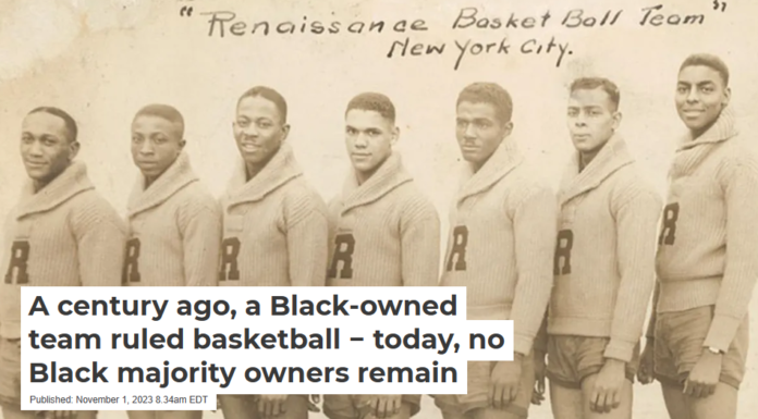 A century ago, a Black-owned team ruled basketball − today, no Black majority owners remain
