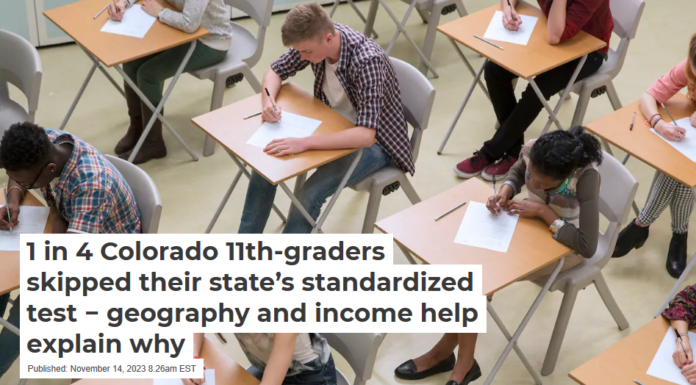 1 in 4 Colorado 11th-graders skipped their state’s standardized test − geography and income help explain why