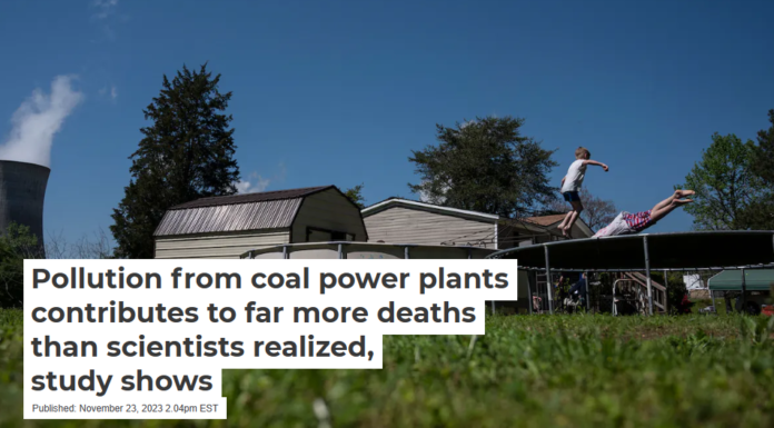 Pollution from coal power plants contributes to far more deaths than scientists realized, study shows