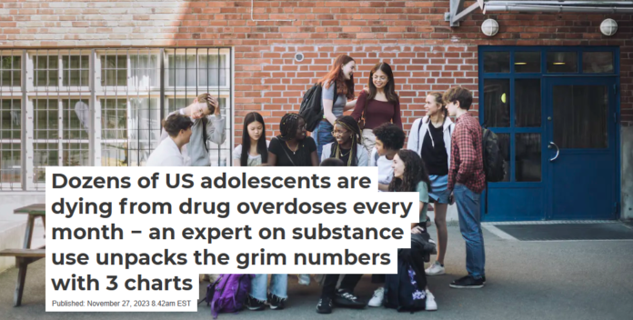 Drug-induced deaths are another reason to frequently check in on your adolescent’s mental health. DigitalVision/Getty Images