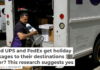 Could UPS and FedEx get holiday packages to their destinations faster? This research suggests yes