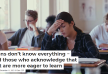 Teens don’t know everything − and those who acknowledge that fact are more eager to learn