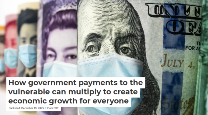 How government payments to the vulnerable can multiply to create economic growth for everyone