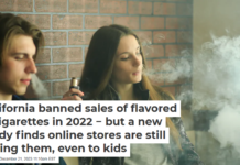 California banned sales of flavored e-cigarettes in 2022 − but a new study finds online stores are still selling them, even to kids