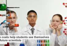 Lab coats help students see themselves as future scientists
