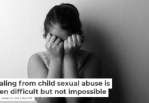 Healing from child sexual abuse is often difficult but not impossible