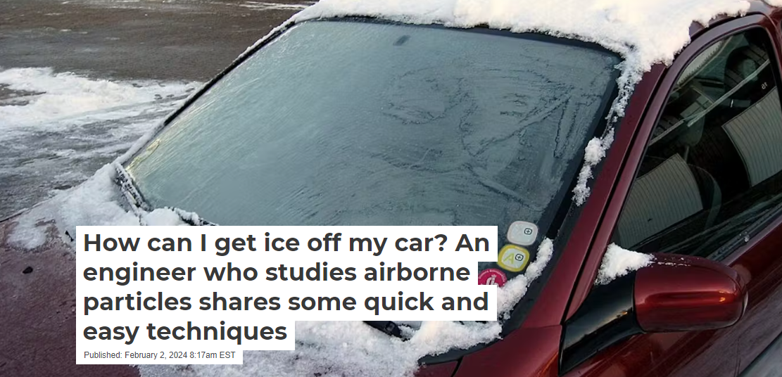 Man Shares Right Way to Defrost Frozen Windshields
