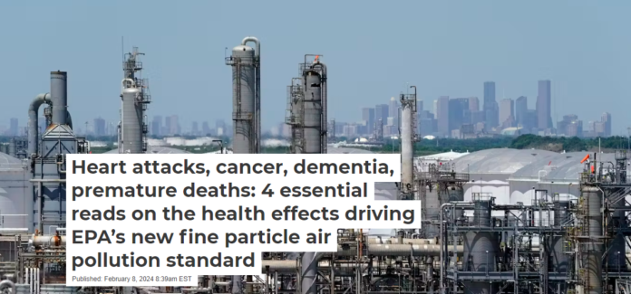 Large industrial facilities like this oil refinery outside Houston are major sources of fine particulate air pollution. AP Photo/David J. Phillip