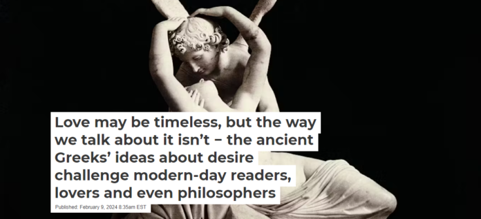 The love story of Psyche and Eros − also known as Cupid − has survived since the days of Rome and Greece. Bettman via Getty Images
