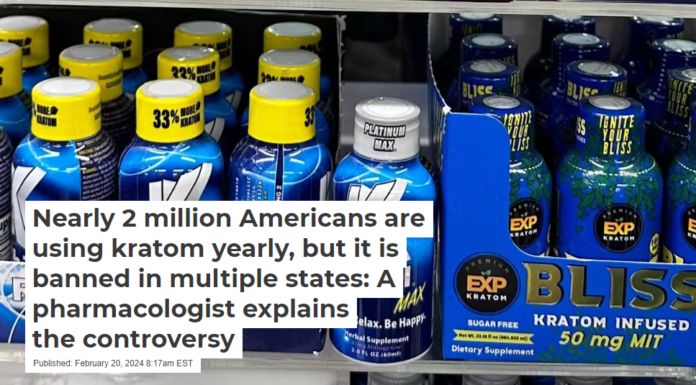 Nearly 2 million Americans are using kratom yearly, but it is banned in multiple states: A pharmacologist explains the controversy
