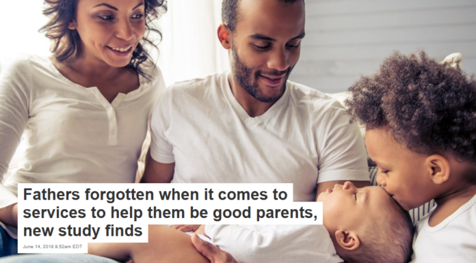 Fathers forgotten when it comes to services to help them be good parents, new study finds