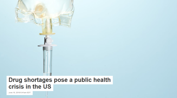 Drug shortages pose a public health crisis in the US