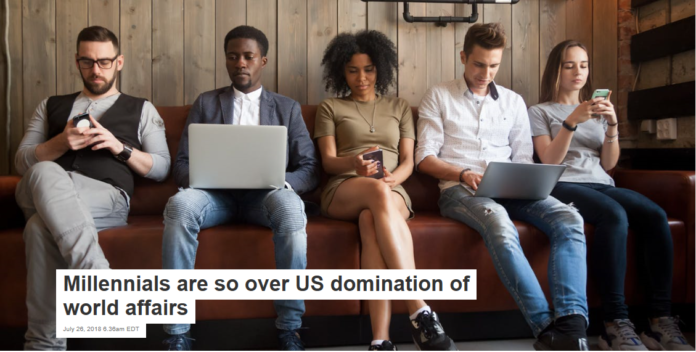 Millennials are not into the ‘We are the greatest country’ idea. Shutterstock