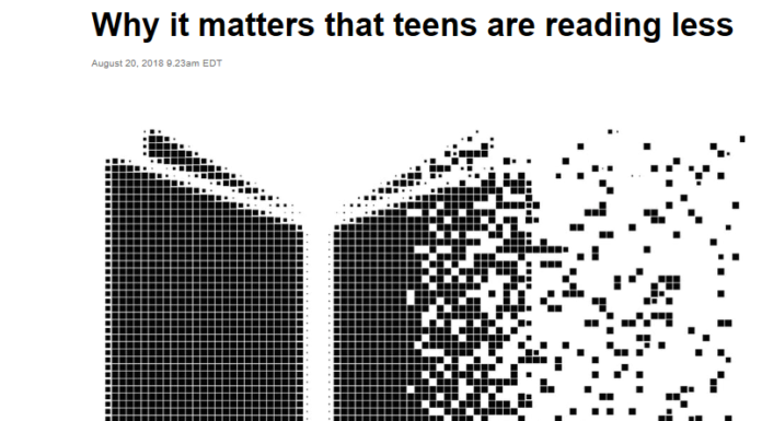 Why it matters that teens are reading less