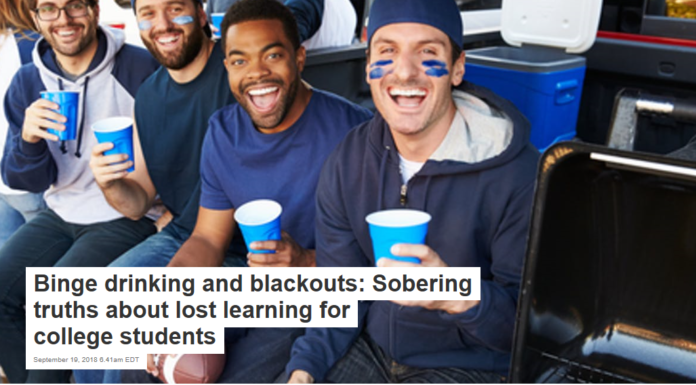 Binge drinking and blackouts: Sobering truths about lost learning for college students