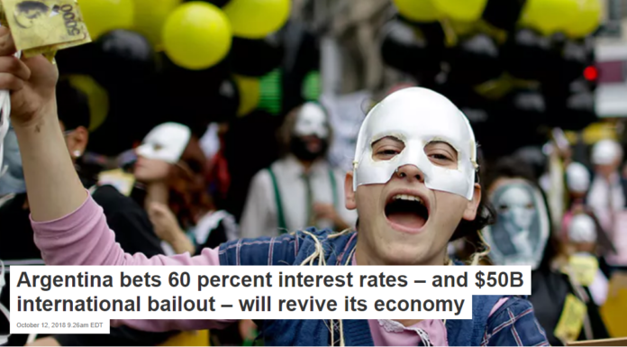 Argentina bets 60 percent interest rates – and $50B international bailout – will revive its economy