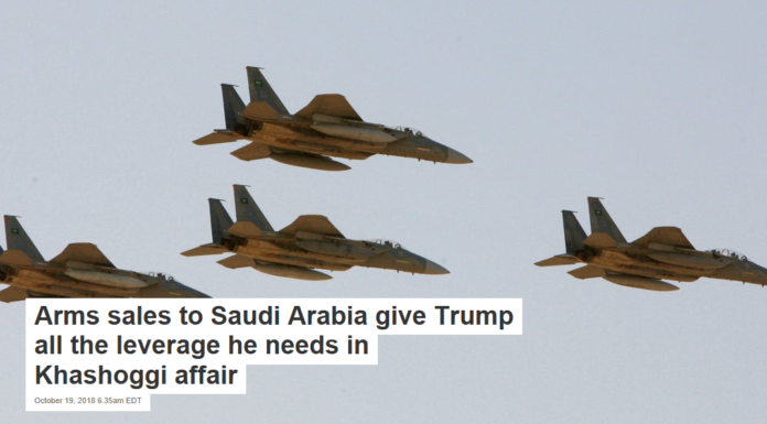 Arms sales to Saudi Arabia give Trump all the leverage he needs in Khashoggi affair