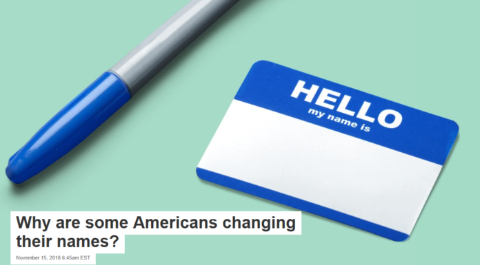 Why are some Americans changing their names?