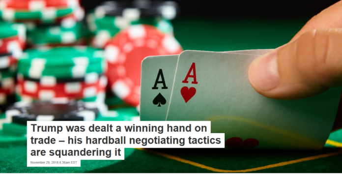 Trump had a full hand, but he may have squandered it. Happy Author/shutterstock.com