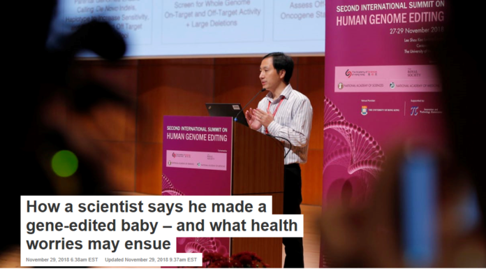How a scientist says he made a gene-edited baby – and what health worries may ensue