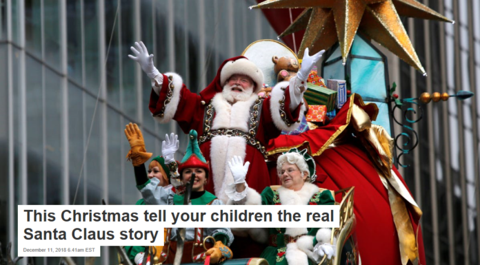 This Christmas tell your children the real Santa Claus story