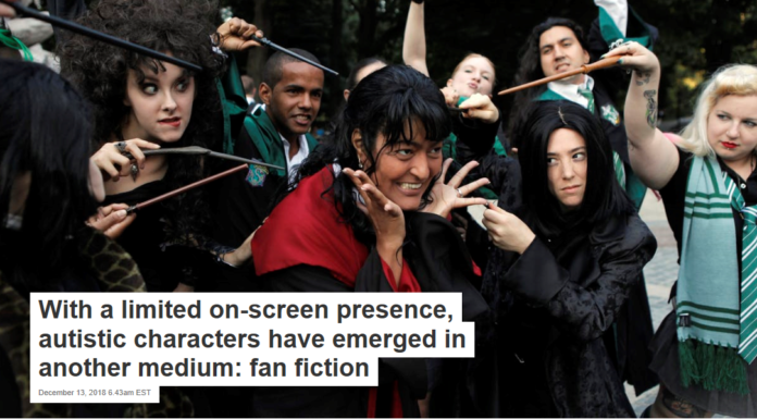 With a limited on-screen presence, autistic characters have emerged in another medium: fan fiction