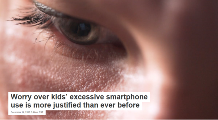 Worry over kids’ excessive smartphone use is more justified than ever before