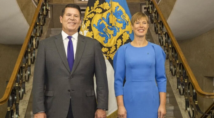 Under Secretary Krach with Estonia’s President, Kersti Kaljulaid.