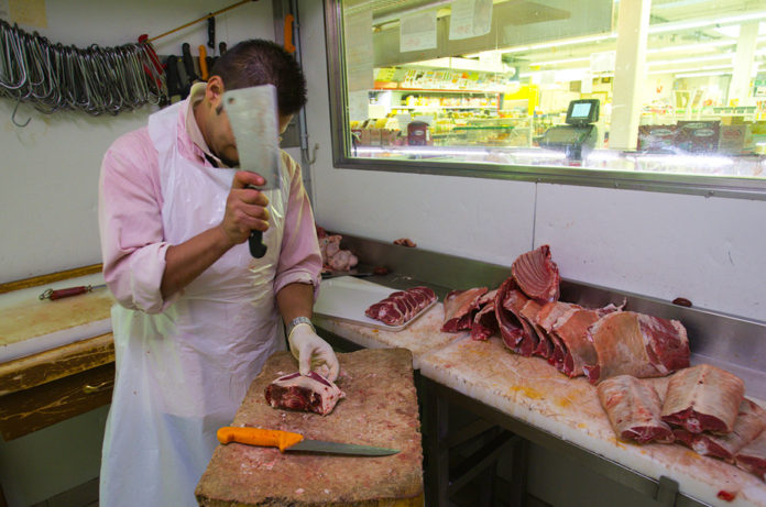 Islamic dietary law requires that certain methods be used when preparing meat, such as that a Muslim be the one butchering the animal. Reuters