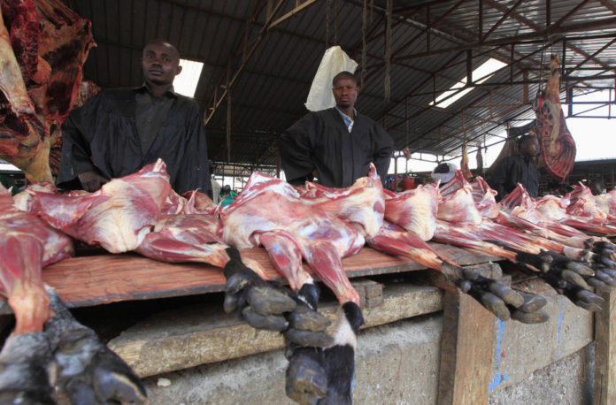 Marketing meat in Goma, Democratic Republic of Congo. James Akena:Reuters