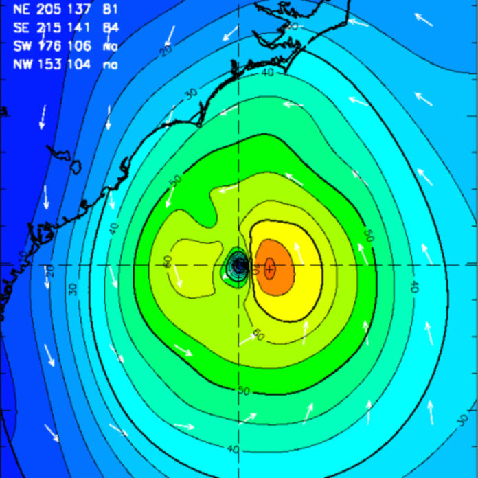 Only a Category 1 at landfall, Hurricane Irene had plenty of energy. H*wind, CC BY